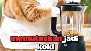 OYEN JADI KOKI SUSU KEDELAI?! | THE CAT WHO MAKES SOY MILK?!