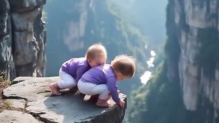 You must pay close attention to the baby, otherwise it will be extremely dangerous.#animalrescue