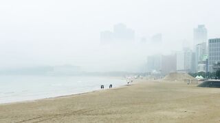Rain ????️ at Beach ⛱️