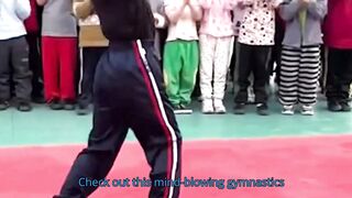 Gymnastics and contortion performances by kids