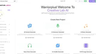 Creative Lab AI Demo 2025 ???? | All-in-One Tool for Writing, Design & Video Editing