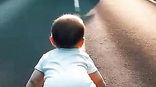 Chick saves the baby????from Accident