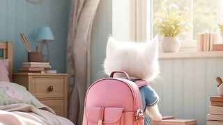 School is tough — but this kitten is tougher!
