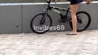 Unexpected Bicycle Seat Prank Surprise