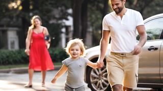 A Boy walking With Dad #ai #motivation #baby #facts #aivideo #motherboy