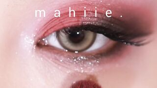 Red with black touch makeup