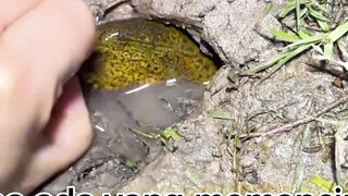 unique angler using fingers