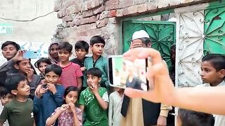 Surprising poor family with expensive gifts