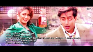 Jo Peete Nahin Sharaab Lyrical _ Chaand Ka Tukda _ Salman Khan_ Sridevi _Asha Bhosle_ Vipin Sachdeva