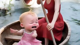 The cat saved the baby.#cat#child