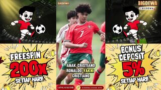 ????CRISTIAN RONALDO JUNIOR CETAK DUA GOL YANG INDAH