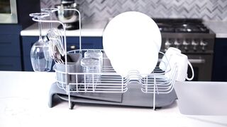 KitchenAid Full Size Dish Rack, Light Grey