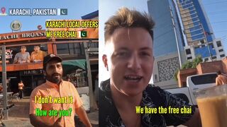 Karachi Local Offers Me Free Chai ????????