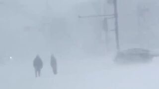 Shoking Footages of snow Storm in Europe and Canada