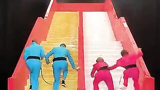 Slippery vs Sticky Stairs - MrBeast