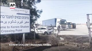 First few aid trucks enter Gaza after nearly three months of Israel’s blockade.