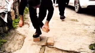 Hilarious Brick Walking Challenge Fails!