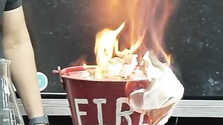 Fire burner water