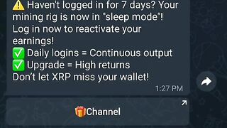 Telegram free (XRP) cripto minor bot