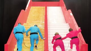 Slippery vs Sticky Stairs