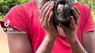 Monkey Eating Tribe in africa