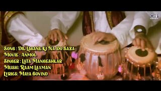 Dil Lagane Ki Na Do Saza - Lyrical _ Anmol _ Manisha Koirala _ Lata Mangeshkar _ 90_s Dard Geet