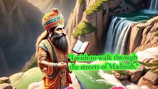 "I go and wander in the streets of Madinah."