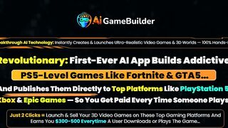 AI GameBuilder Review - Create PS5-Level Games in 2 Clicks & Get Paid Every Time Someone Plays