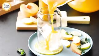 Peach summer sparkle juice