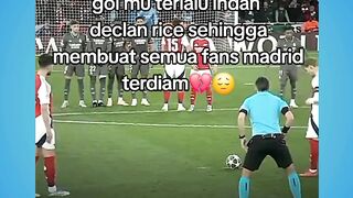 Gol Declan Rice indah banget, fans madrid sampai terdiam!