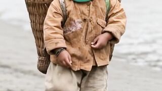 Sad kid Walk
