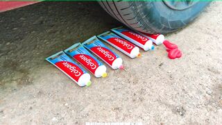 Carro vs Coisas Crocantes e Macias! Experimentos Esmagando Carro! Carro vs Sprite, Coca-Cola, Fanta, Mnt Dew 2