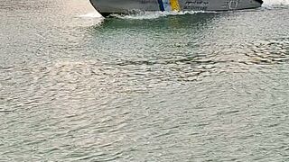 Boat in ocean