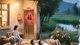 Beautiful Village Scene 2
