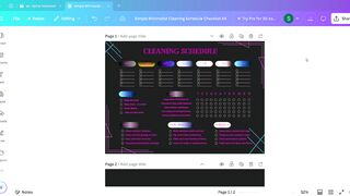 Design for planner schedule