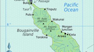 Peta Negara Bougainville. Bản đồ quốc gia Bougainville. ブーゲンビル国の地図. Bản đồ đất nước Bougainville.