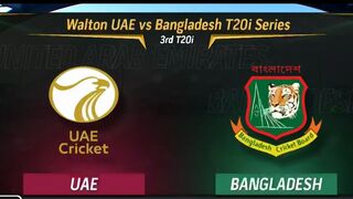 UAE vs Bangladesh 3rd T20i highlights match