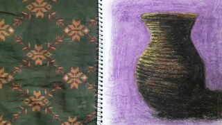 Oil pasrels colour painting
