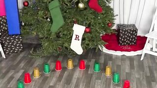 Family fun with cup game