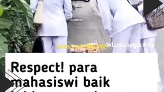 ???? Aksi mulia dari para mahasiswi baik hati!