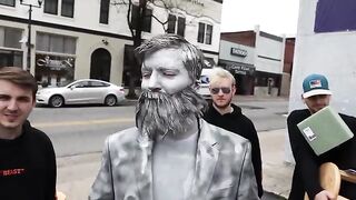 become a statue