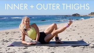 20 Min Inner + Outer Thighs Slimming Workout (Lying Down Exercises Only, No Equipment)