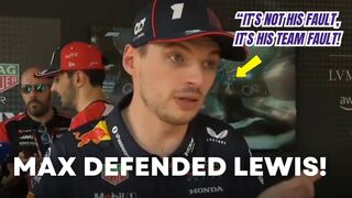 Max Verstappen DEFENDED Lewis Hamilton on his 3-Place Grid Penalty in Monaco GP