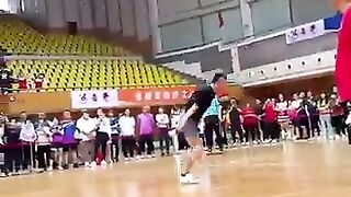 Shuttlecock kicking