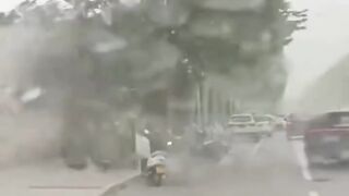Heavy rain heavy storm