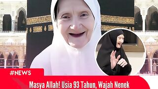 Masya Allah… Bercahaya sekali wajah nenek 93 tahun ini saat jadi tamu Allah di Tanah Suci