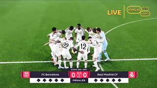 Barcelona vs real Madrid match - Penalty shootout 2025