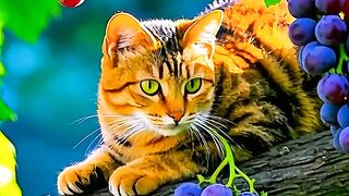 Cat eating moments