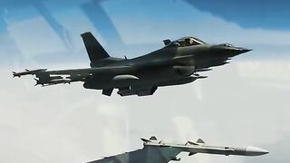 F-16s in Tight Formation: Air-to-Air Missile Loadout!