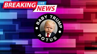 ‘WHAT THE HELL’_ Baby Trump rips Baby Putin for latest attacks on Ukraine #babytrump#babytrumppotus